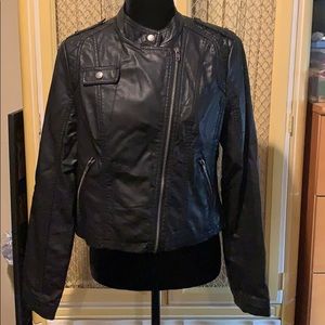 Faux leather jacket